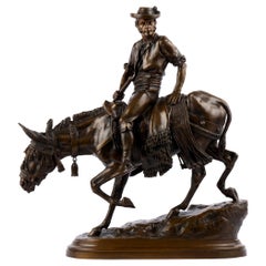 “Spanish Rider” Antique French Bronze Sculpture by Isidore Bonheur & Peyrol