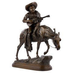 “Spanish Rider” Antique French Bronze Sculpture by Isidore Bonheur & Peyrol