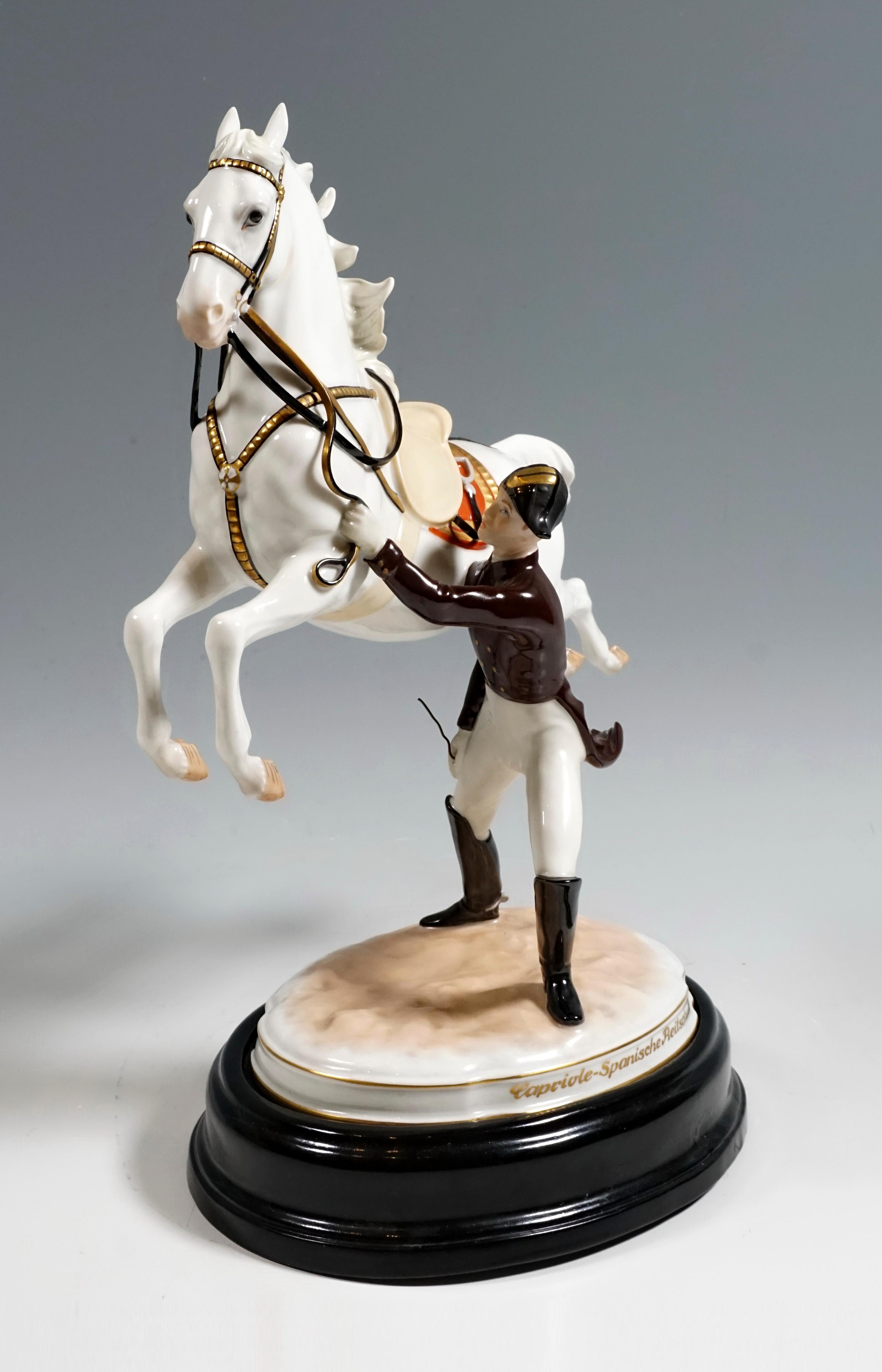 Other Spanish Riding School Horse and Rider 'Capriole', Augarten Vienna, circa 1965
