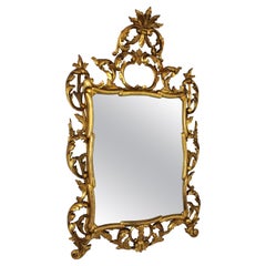 Spanish Rococo Giltwood Mirror with Crest