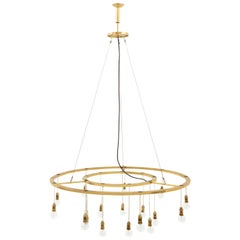 Spanish Round Brass Chandelier