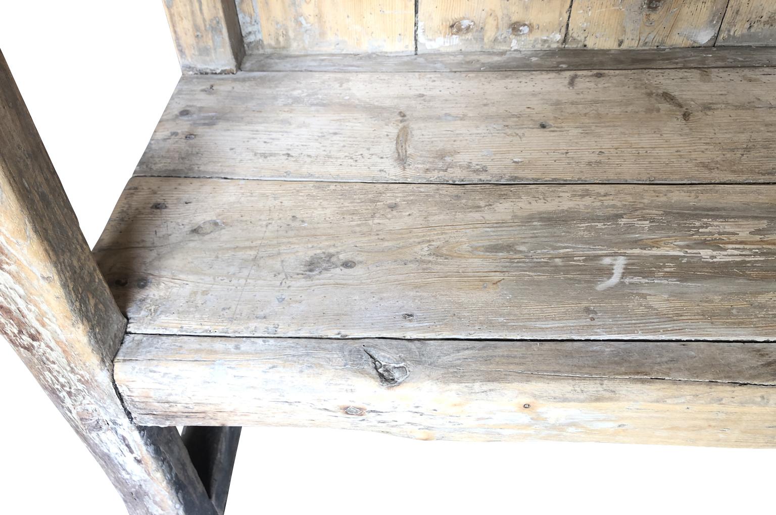 Spanish Rustic 18th Century Bench For Sale 7