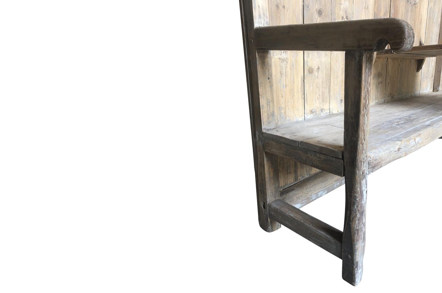 Spanish Rustic 18th Century Bench For Sale 3