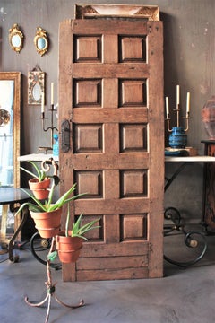 Spanish Rustic Door with Original Hand Forged Iron Pull
