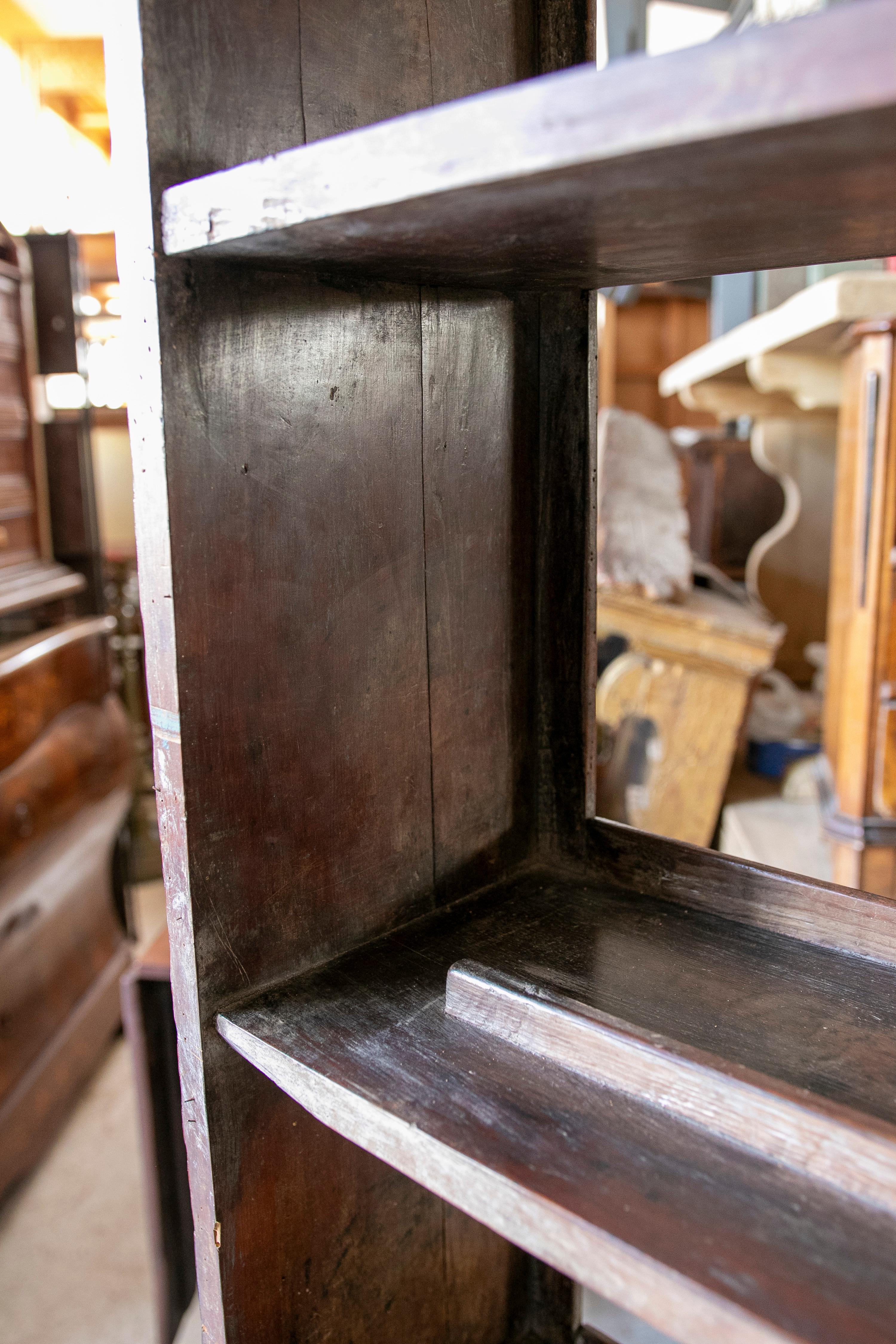 Spanisches Rustikales Rustikales Küchenregal aus Holz 6