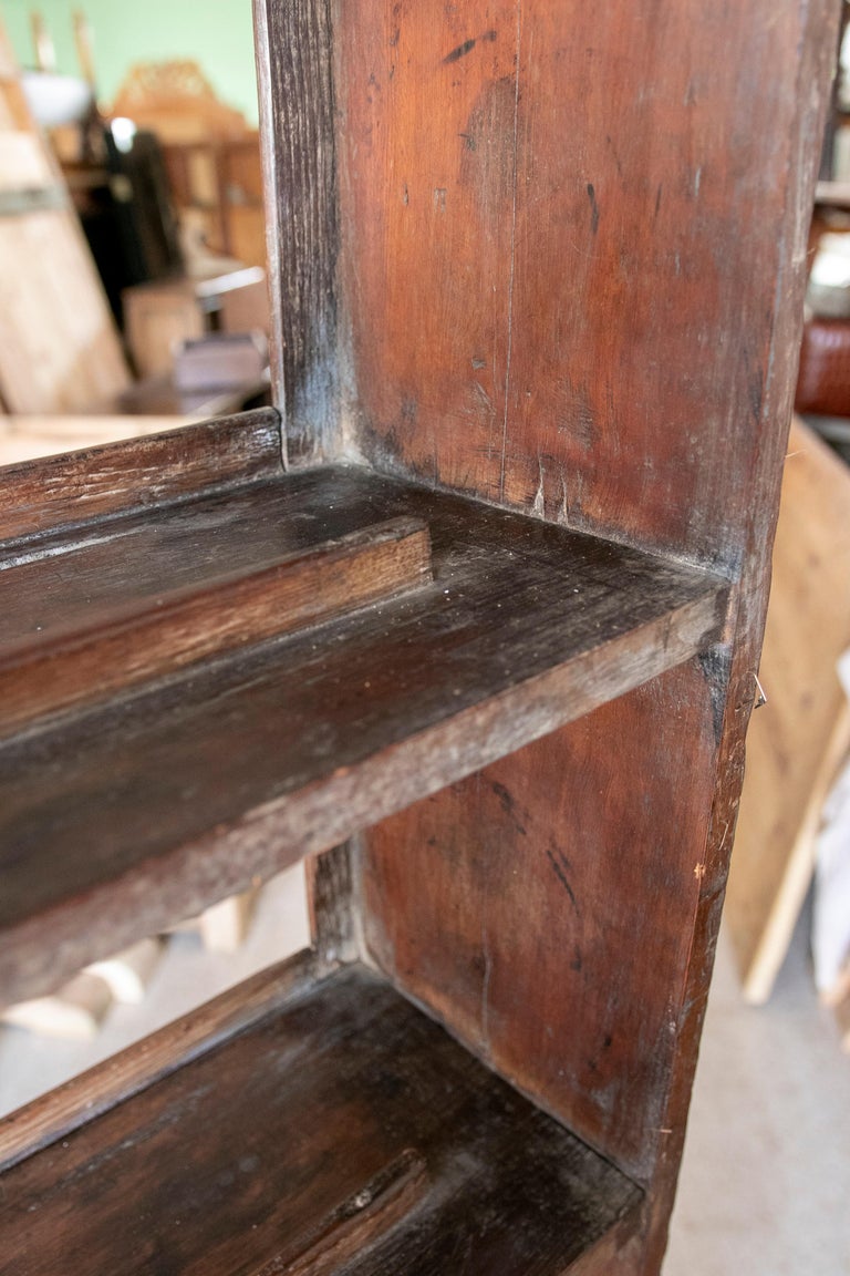 Spanish Rustic Rustic Wooden Kitchen Shelf For Sale at 1stDibs