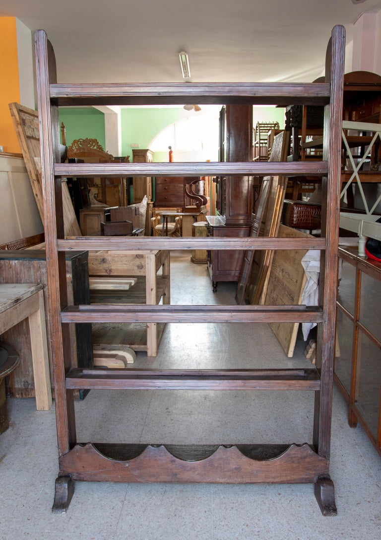 Spanish Rustic Rustic Wooden Kitchen Shelf For Sale at 1stDibs
