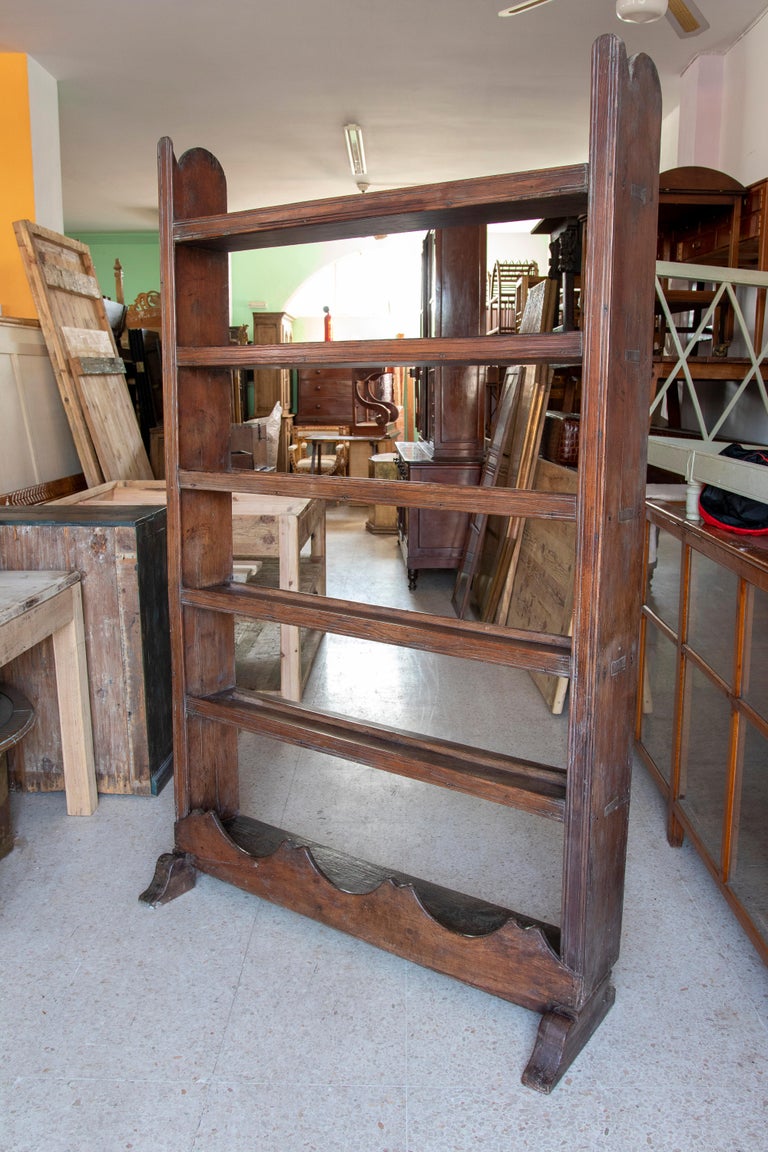 Spanish Rustic Rustic Wooden Kitchen Shelf For Sale at 1stDibs