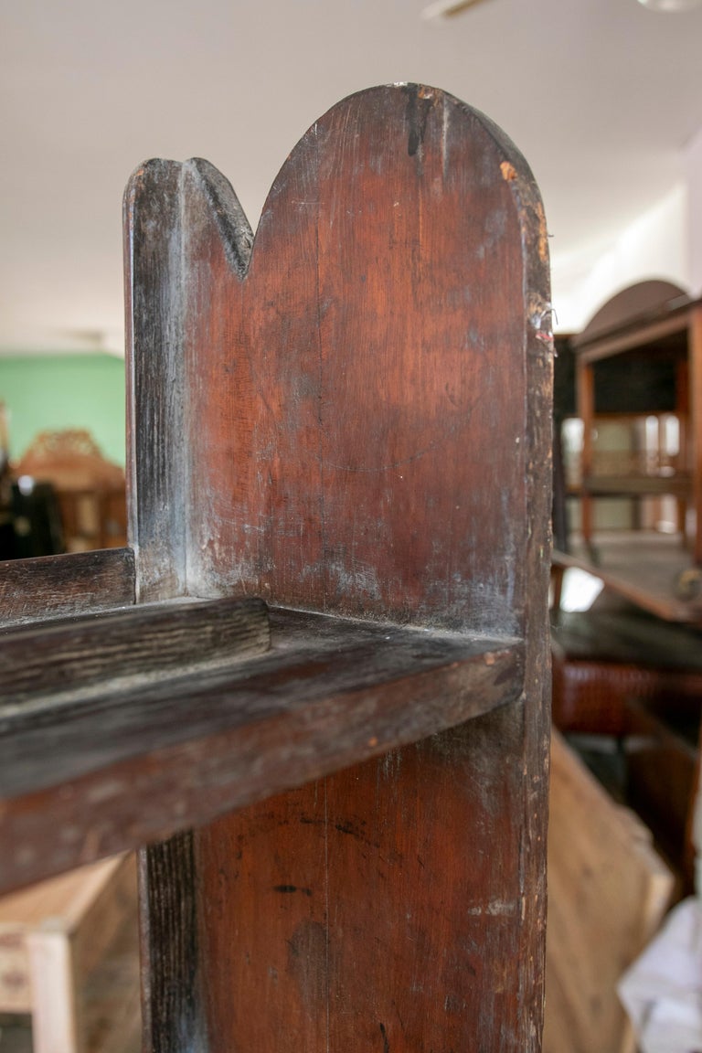Spanish Rustic Rustic Wooden Kitchen Shelf For Sale at 1stDibs