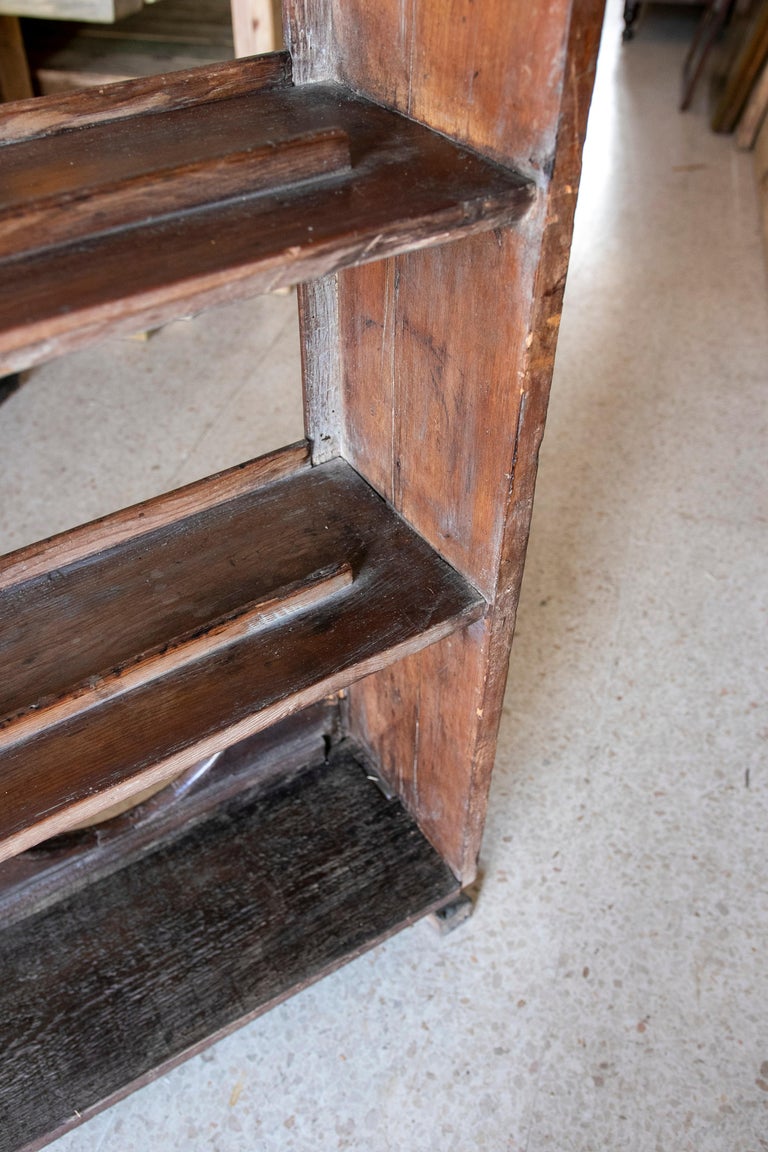 Spanish Rustic Rustic Wooden Kitchen Shelf For Sale at 1stDibs
