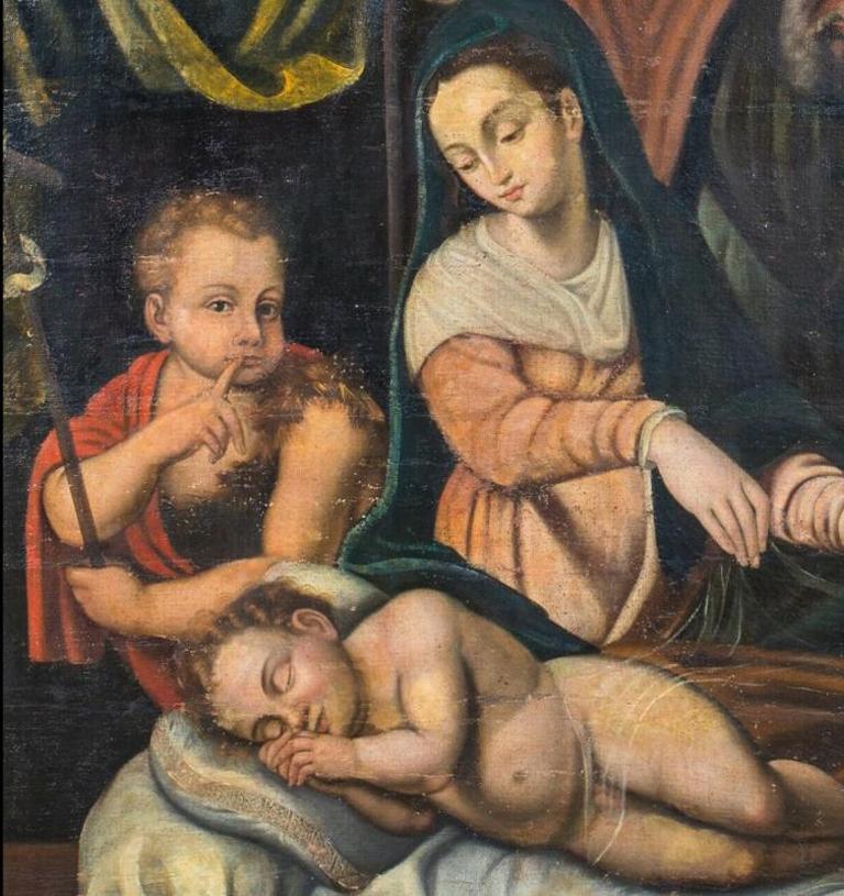sleeping holy family