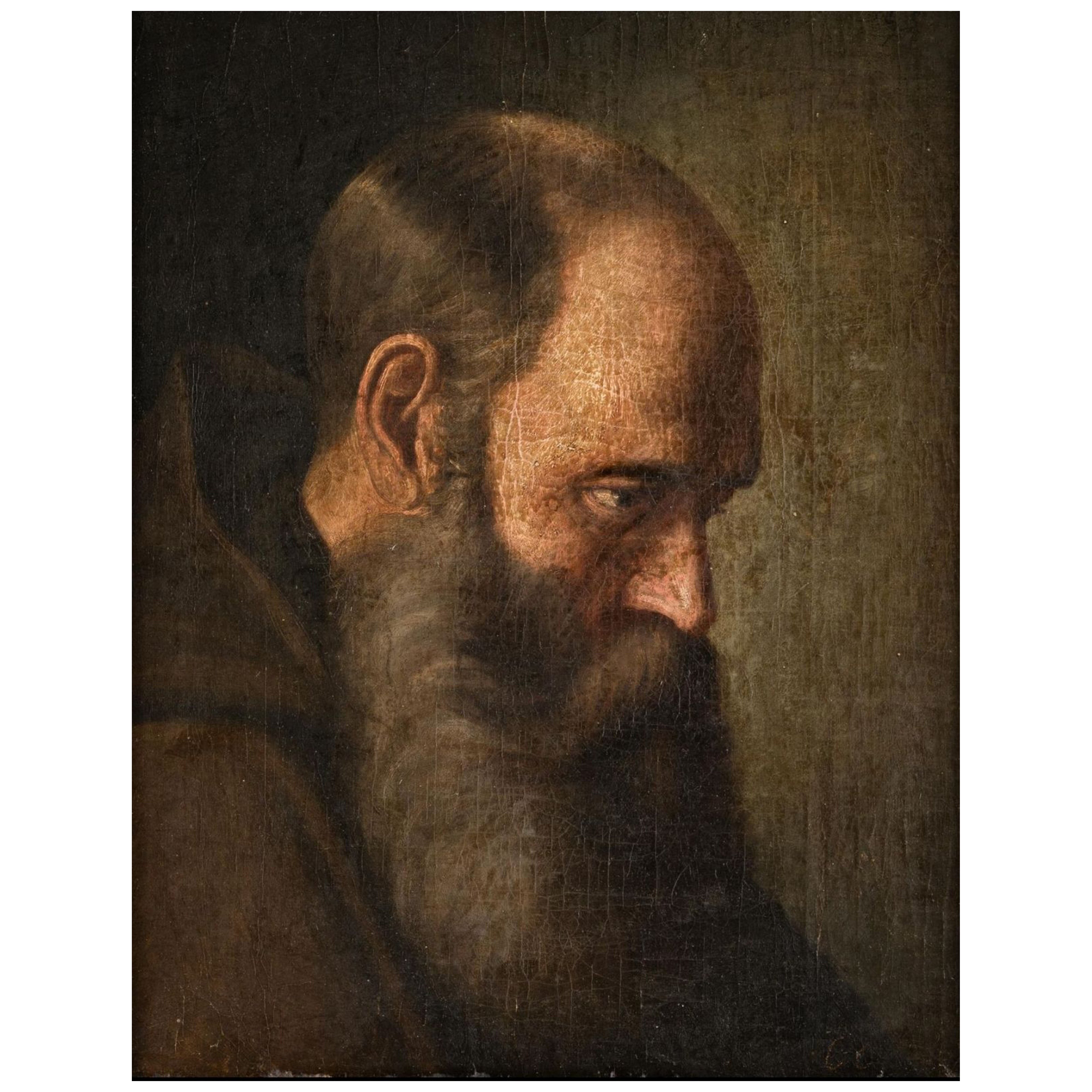 SPANISH SCHOOL 17TH CENTURY "Saint" im Angebot