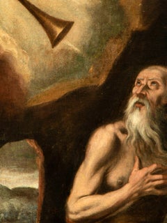 Spanish School of the 17th Century Saint Jerome Listening to the Trumpet