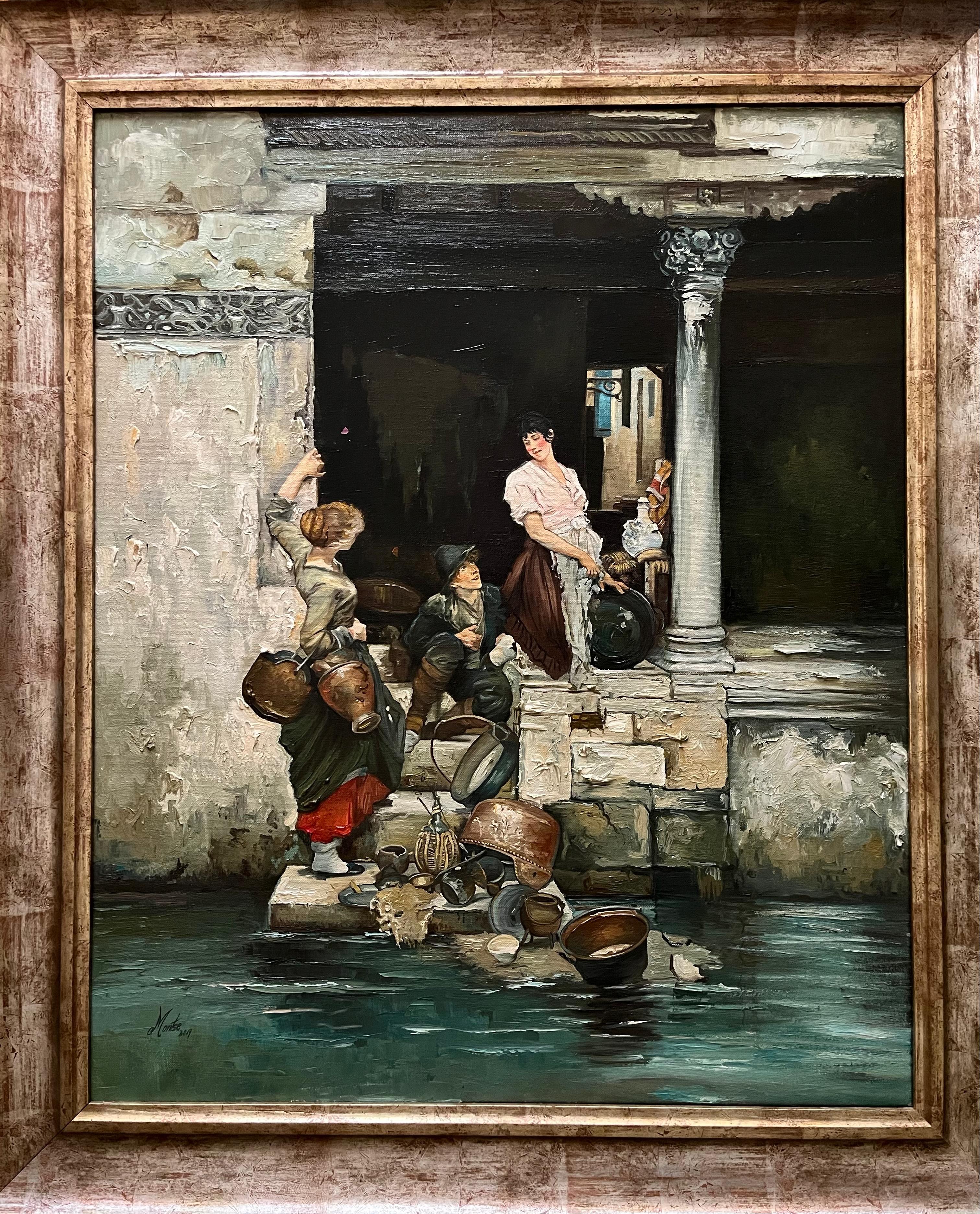 Espagnol École espagnole du 20e siècle « Canals of Venice » en vente