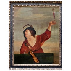 Spanish School of the 20th Century "Drunk Musician"