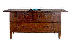 Spanish Serving Table In Patinaed Walnut