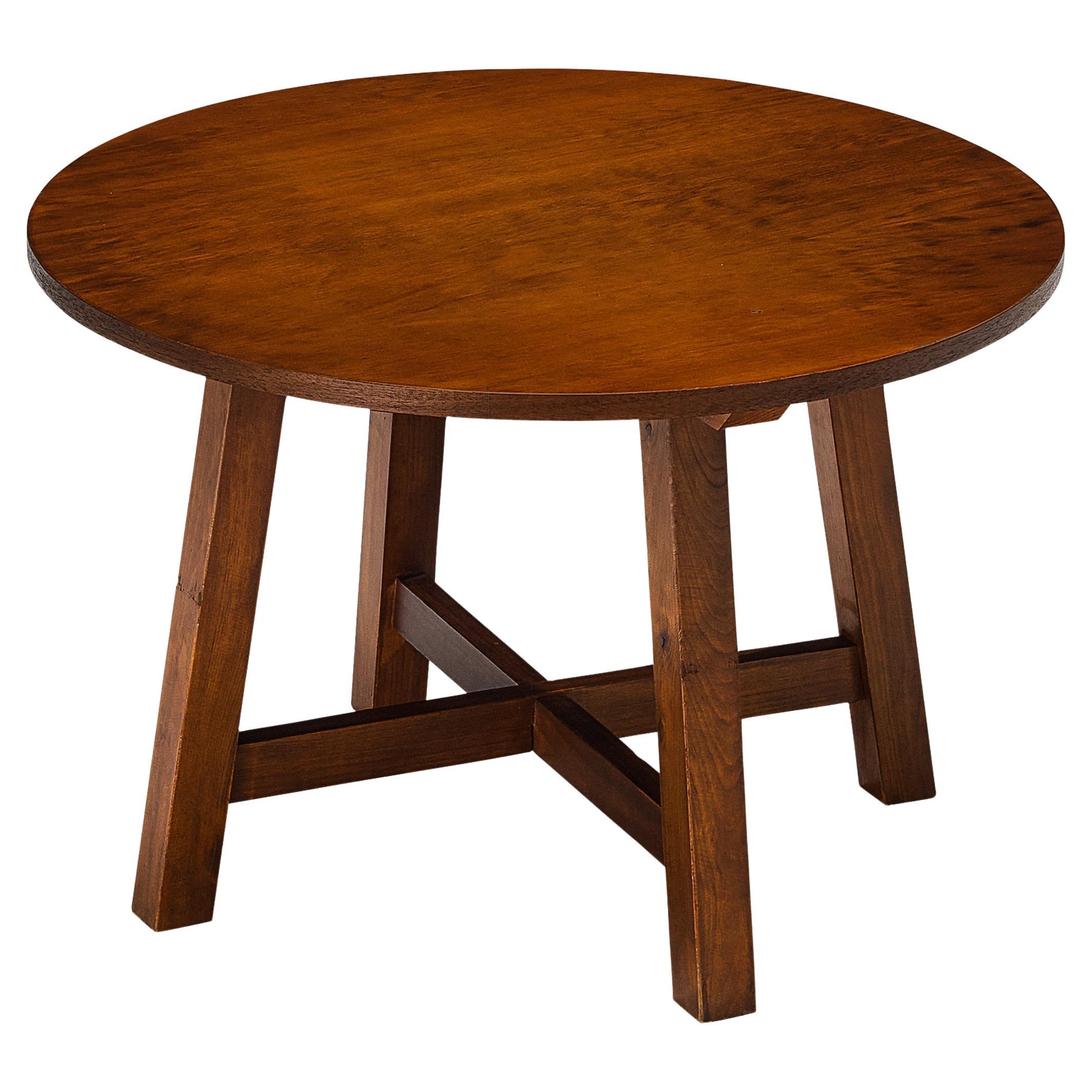 Spanish Side Table in Walnut and Pine  For Sale