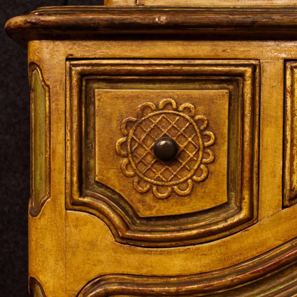 Spanish Sideboard in Lacquered and Giltwood from 20th Century 6