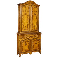Spanish Sideboard in Lacquered and Giltwood from 20th Century