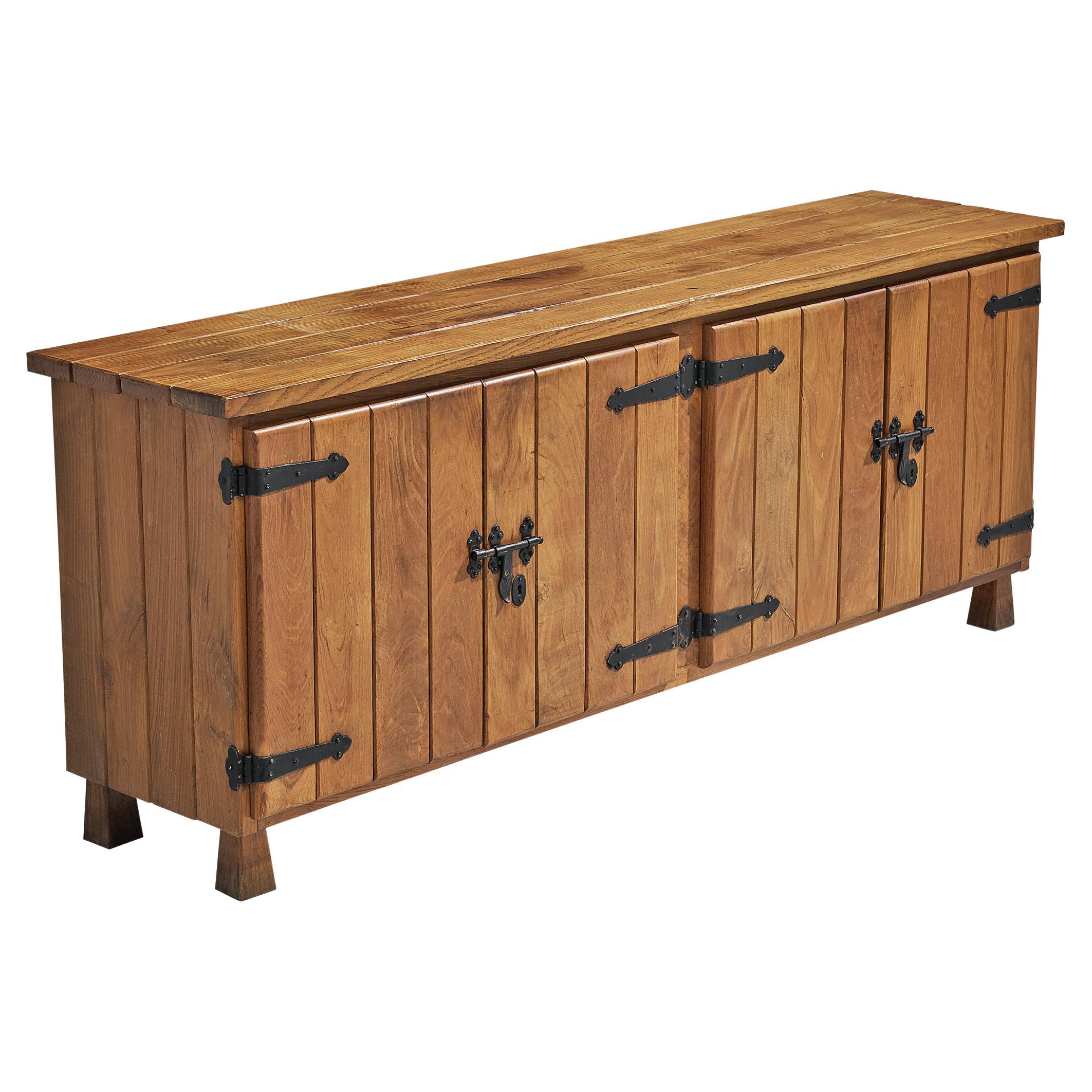 Spanish Original Painted Sideboard at 1stDibs