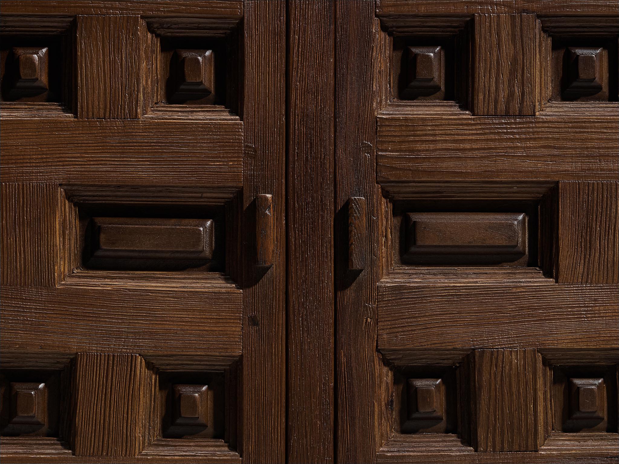 Spanish Sideboard in Stained Pine For Sale 2