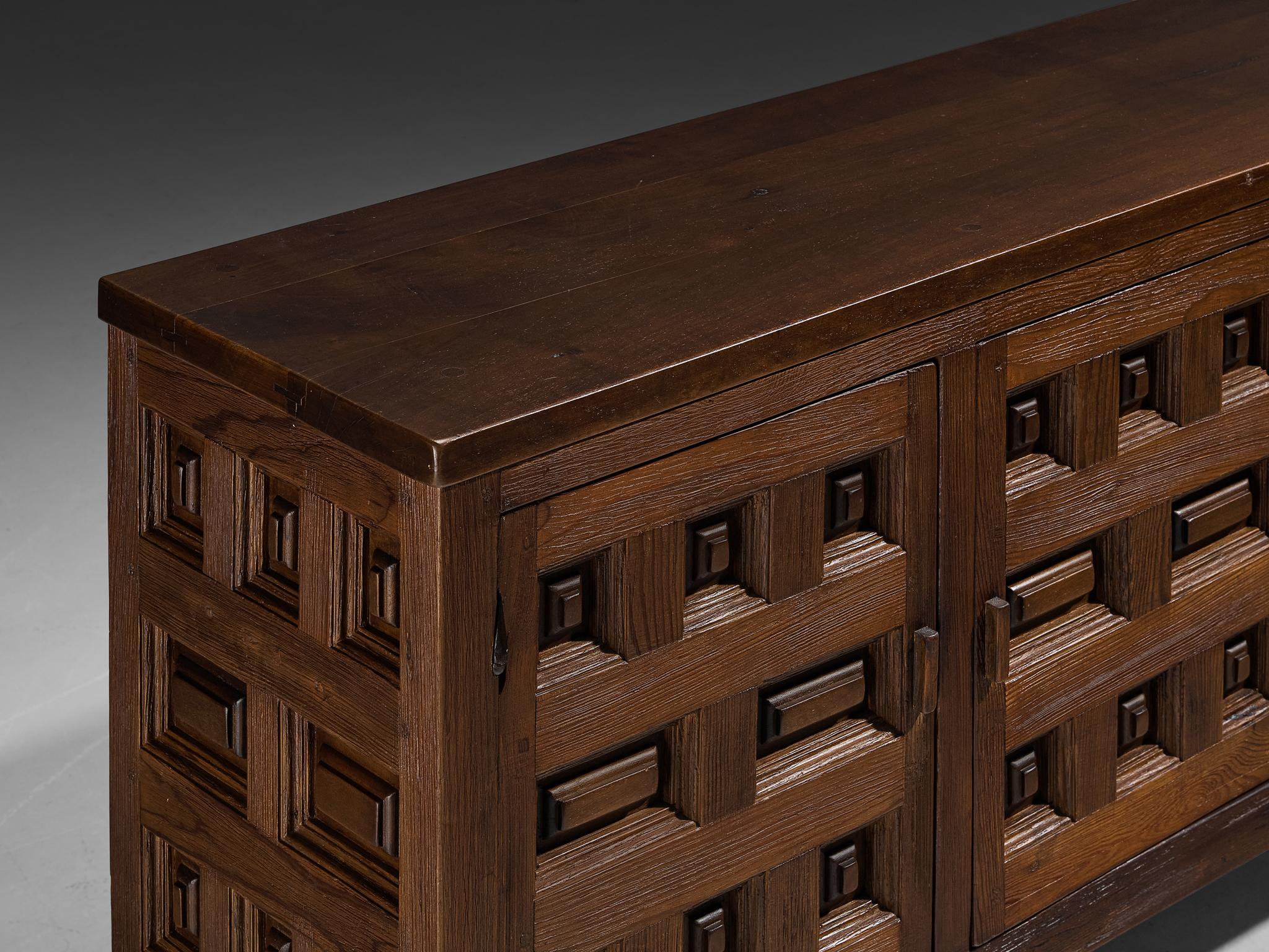 Spanish Sideboard in Stained Pine For Sale 3