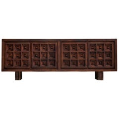 Spanish Sideboard in Stained Pine Manufactured by Biosca