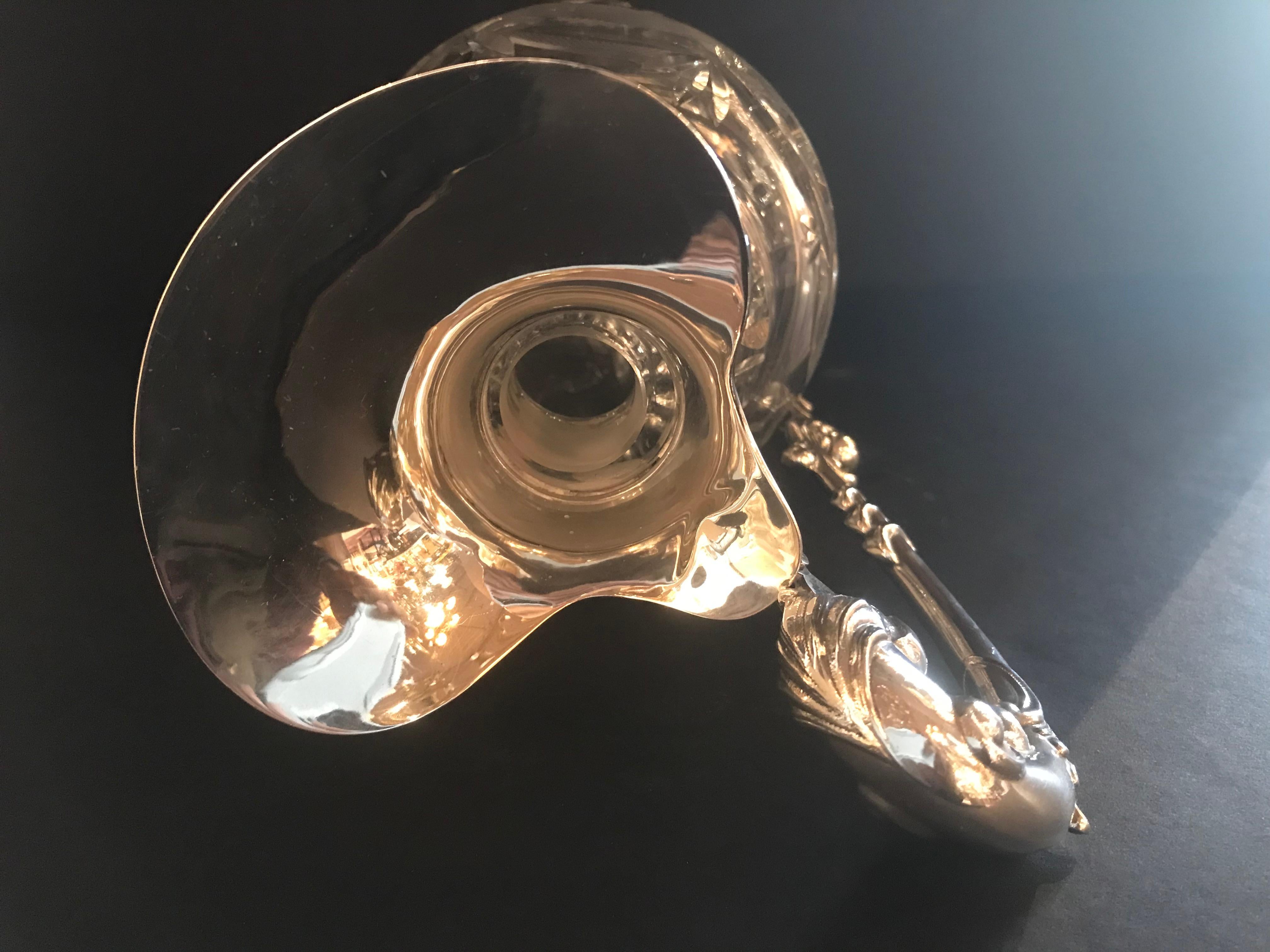 Spanisches Silber- und Glasgefäß. im Angebot 2