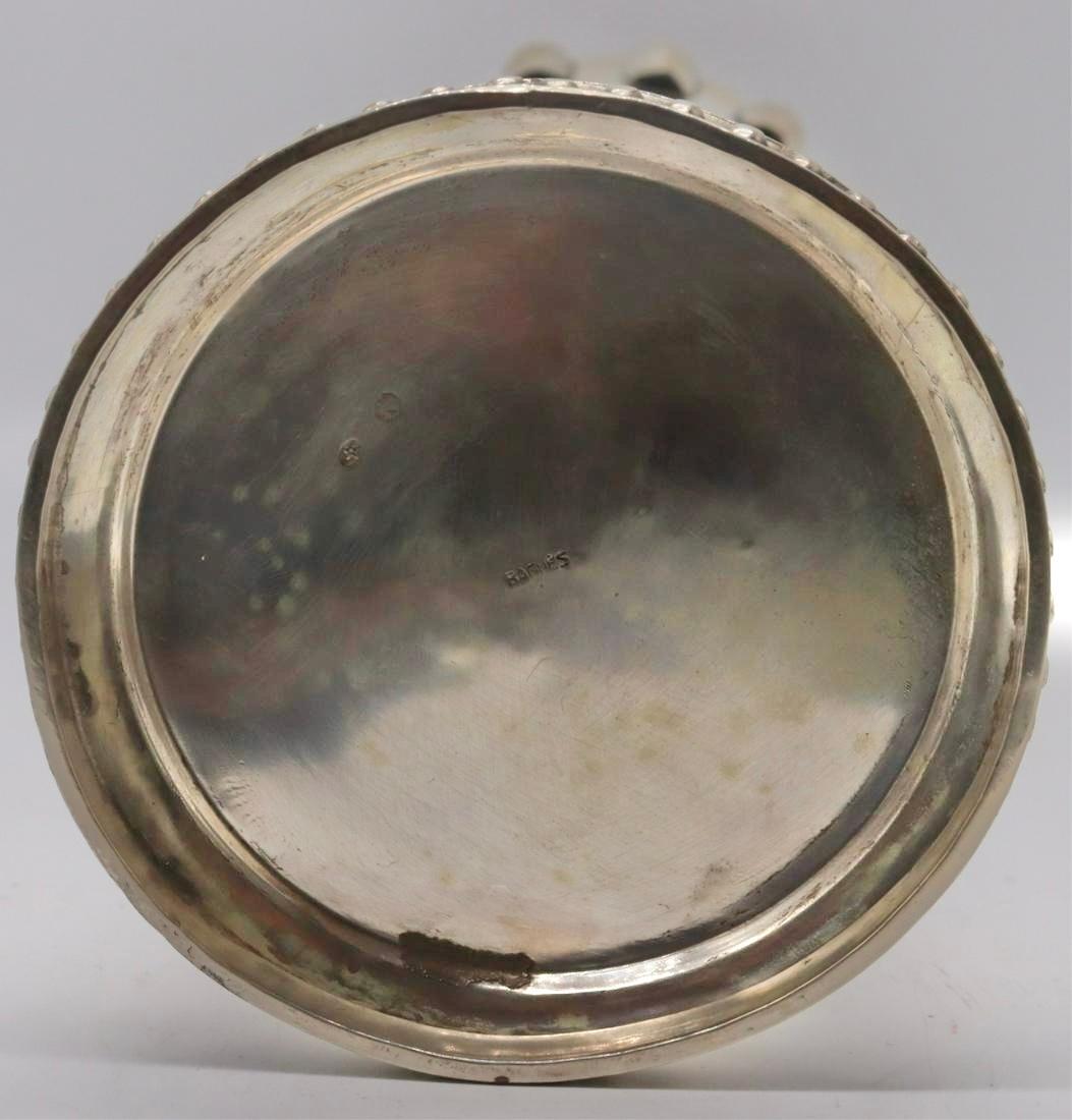 XX secolo Vaso spagnolo in argento e lapislazzuli di Bagues in vendita