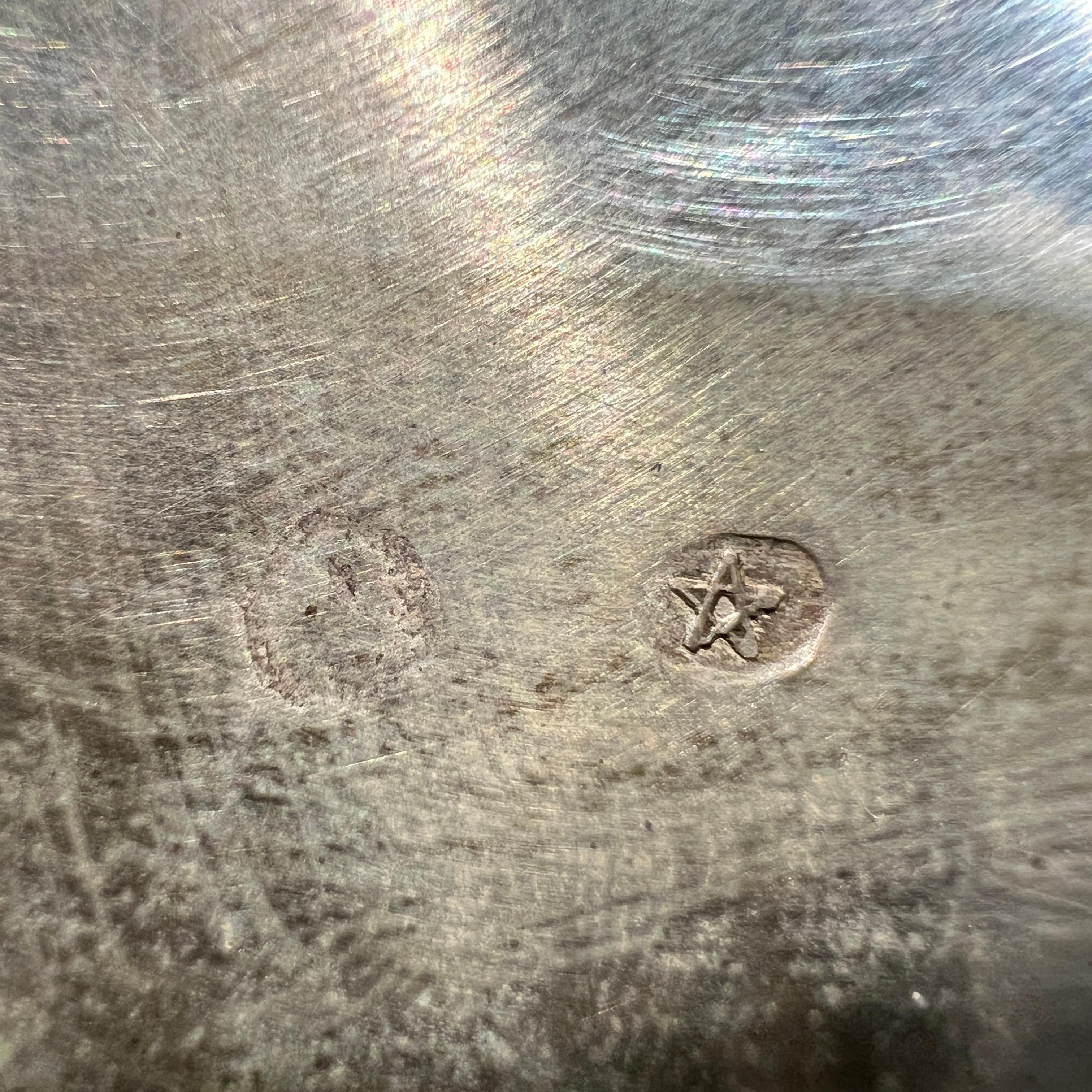 Vaso spagnolo in argento e lapislazzuli di Bagues in vendita 1