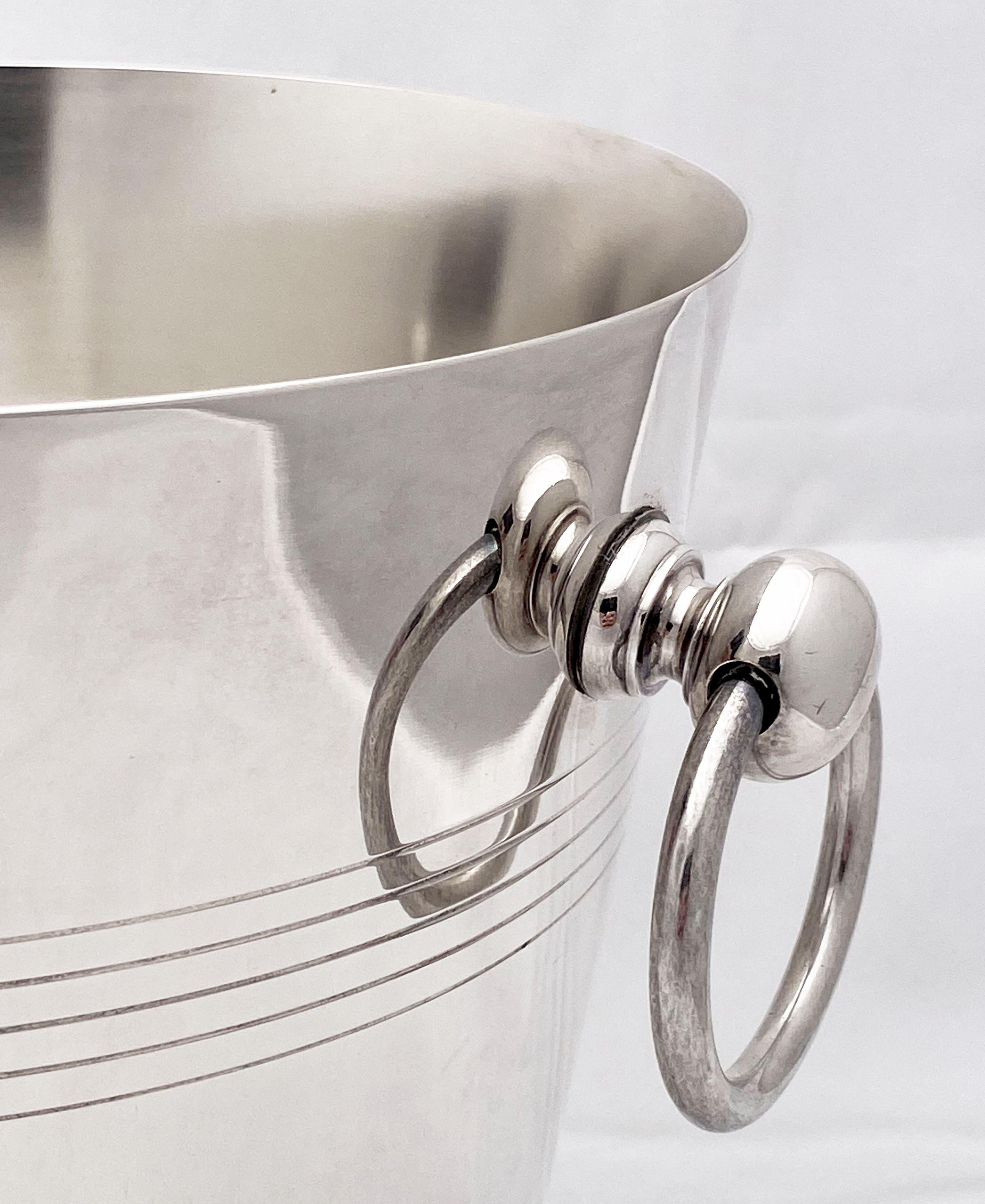 Spanish Silver Champagne or Wine Cooler or Ice Bucket 3