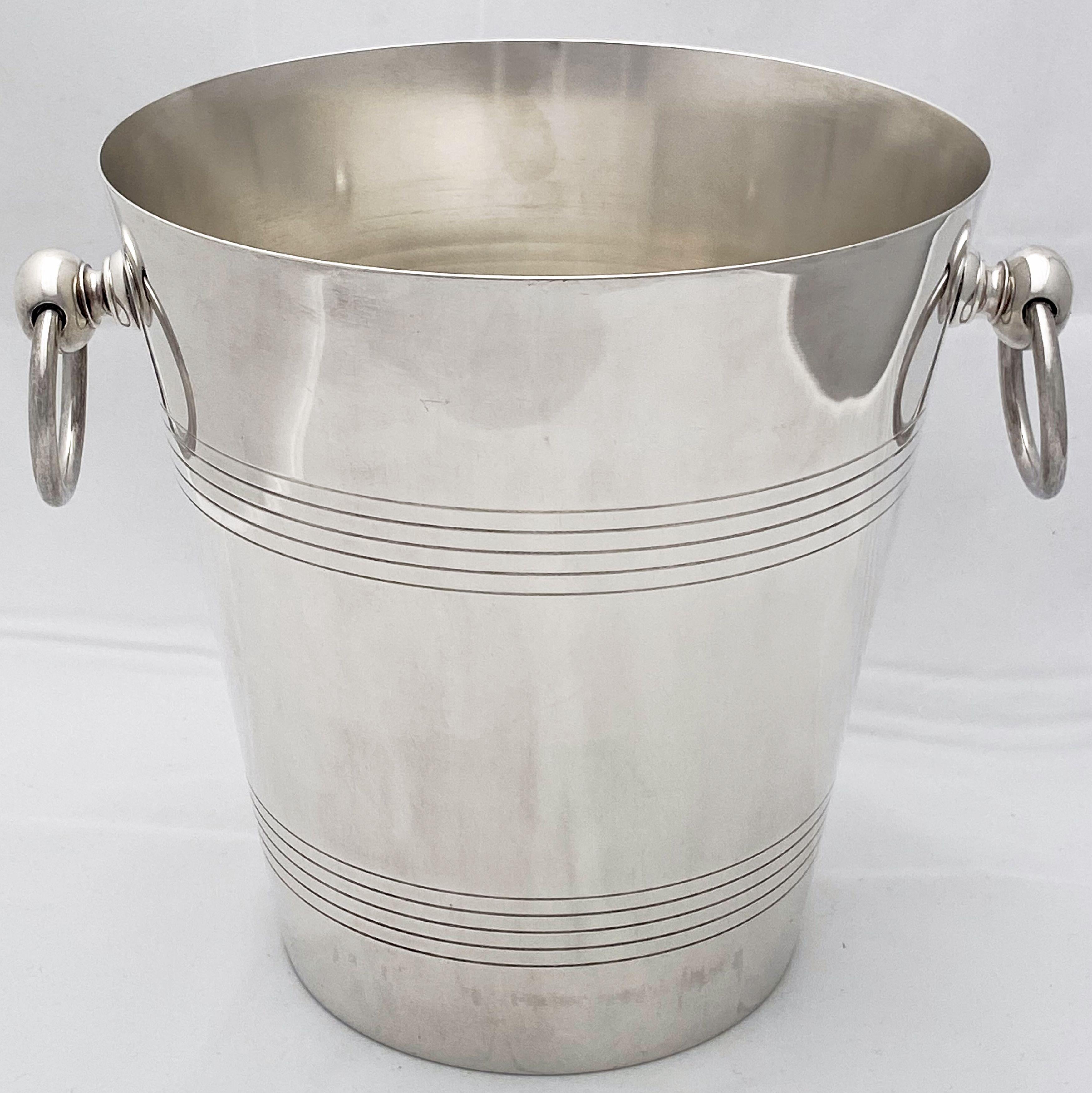 Spanish Silver Champagne or Wine Cooler or Ice Bucket 6