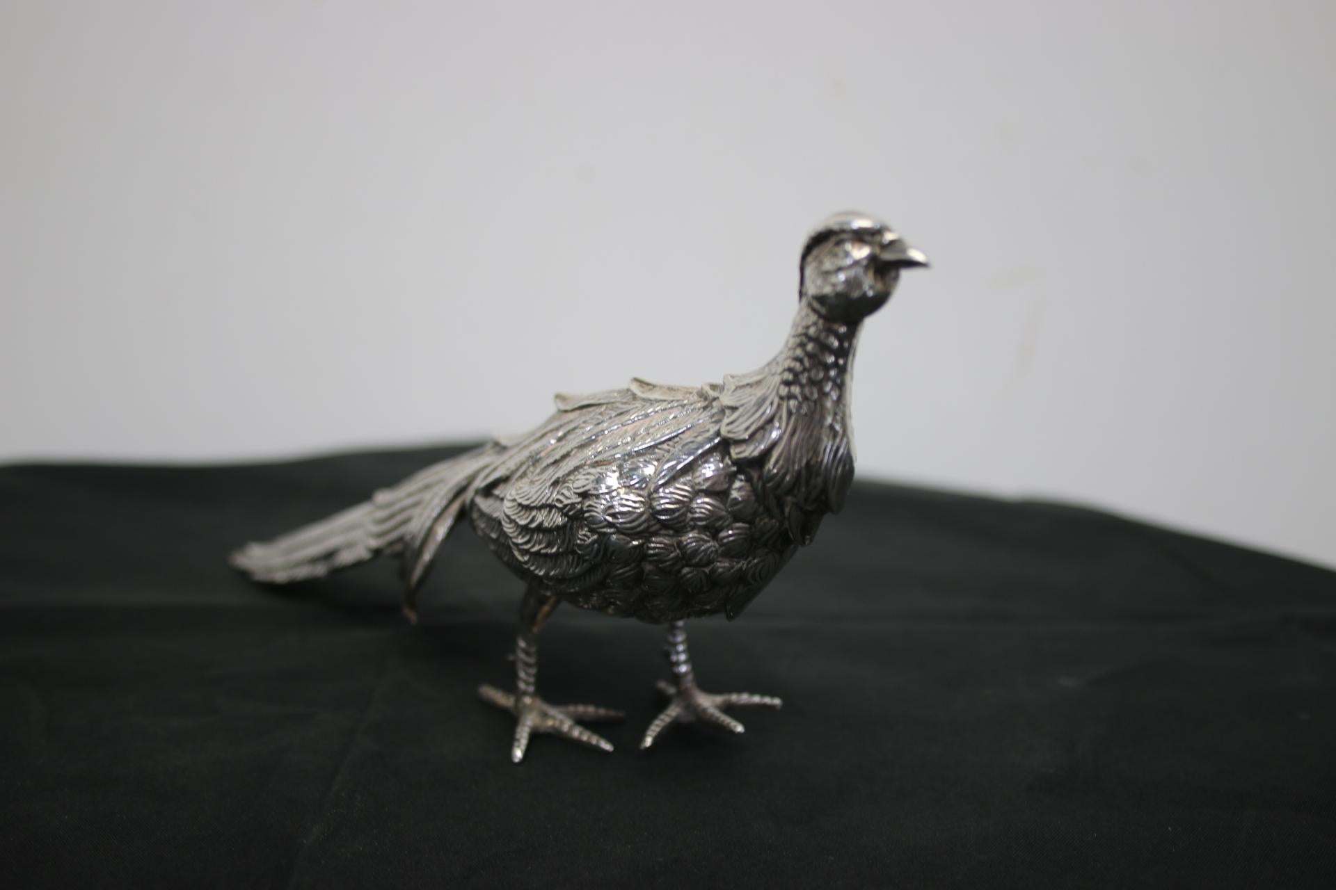 Spanish Silver Pheasant Table Pieces 'Silver Content 750' 7