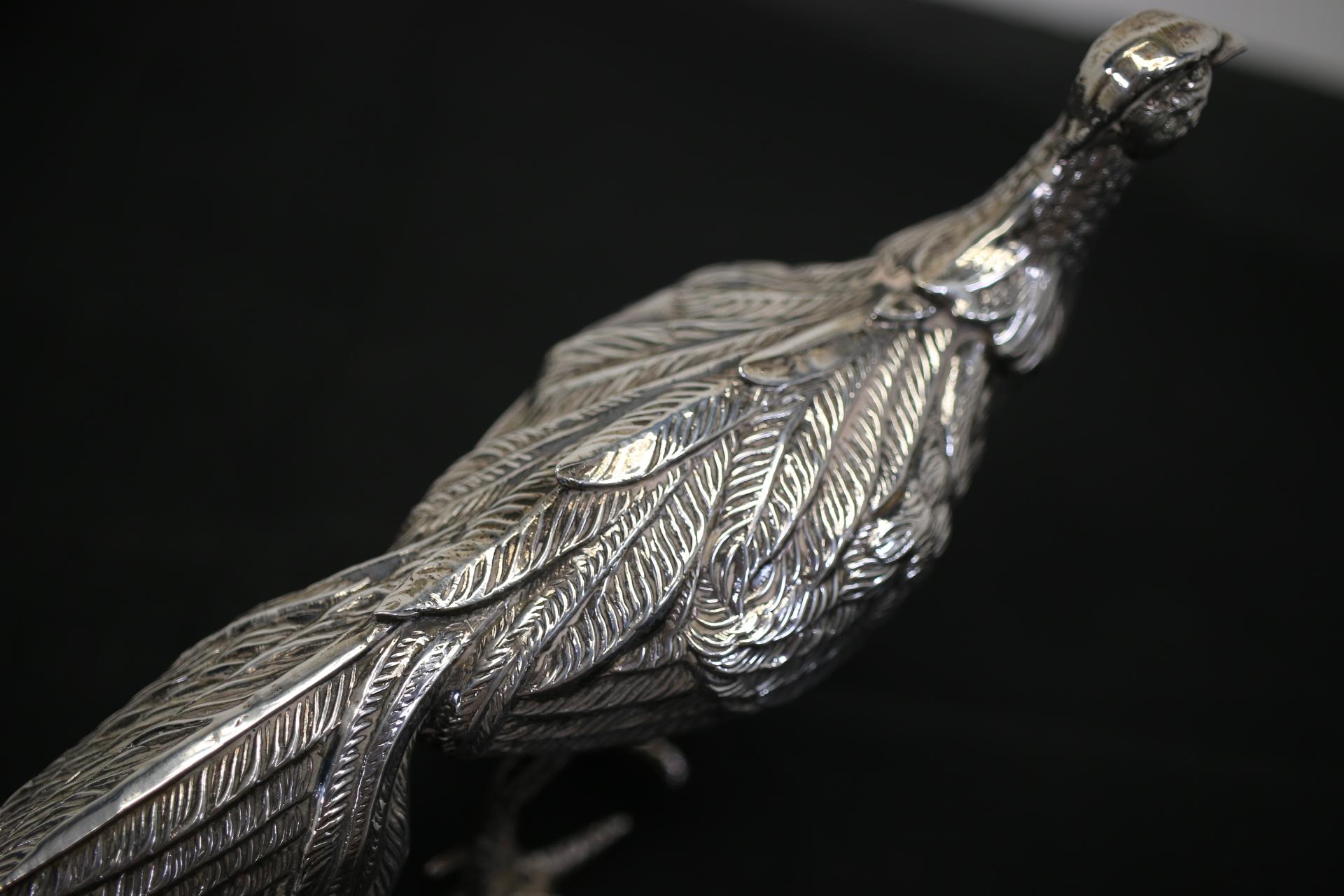 Spanish Silver Pheasant Table Pieces 'Silver Content 750' 10