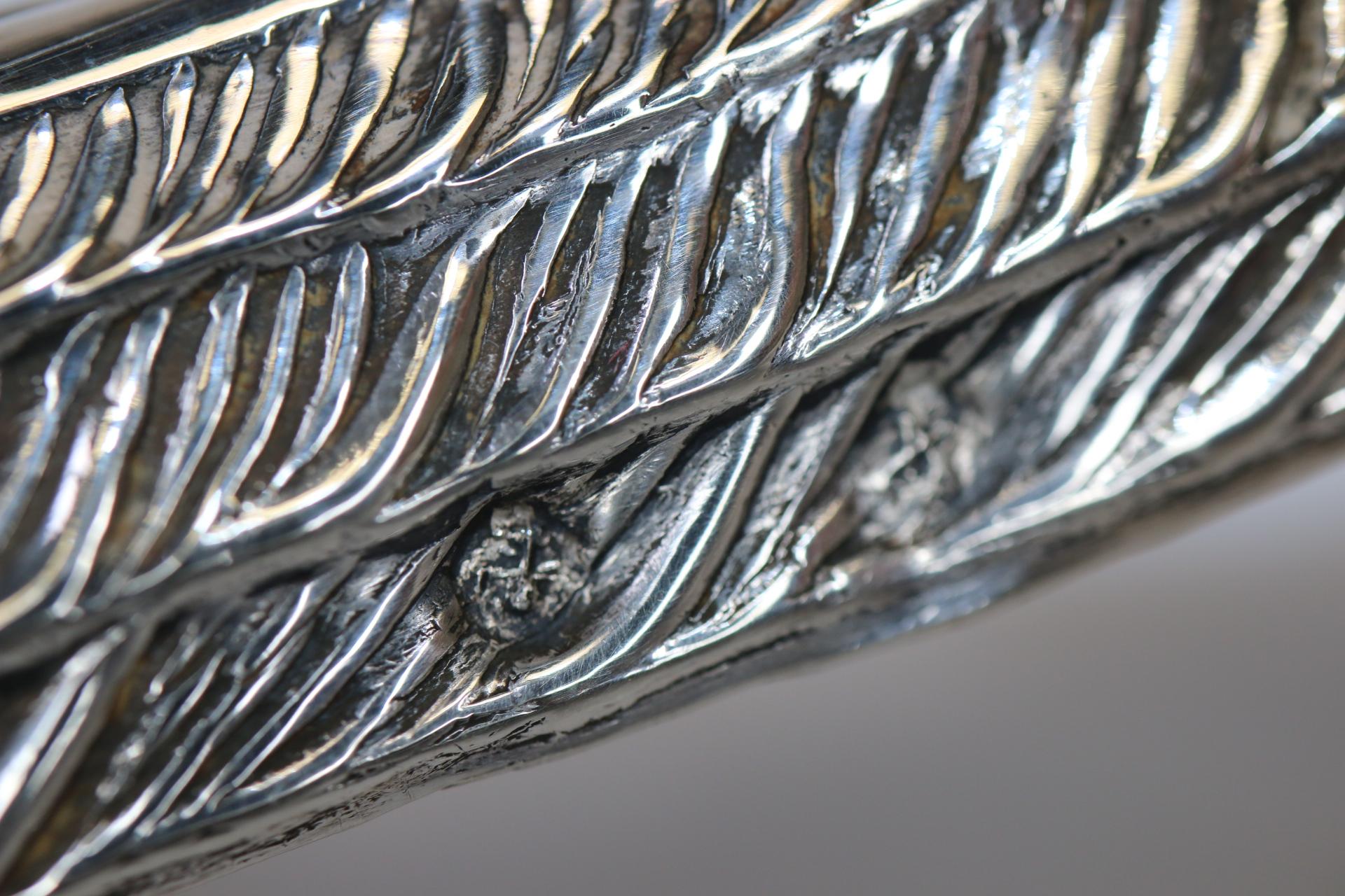 Spanish Silver Pheasant Table Pieces 'Silver Content 750' In Good Condition In Oostrum-Venray, NL