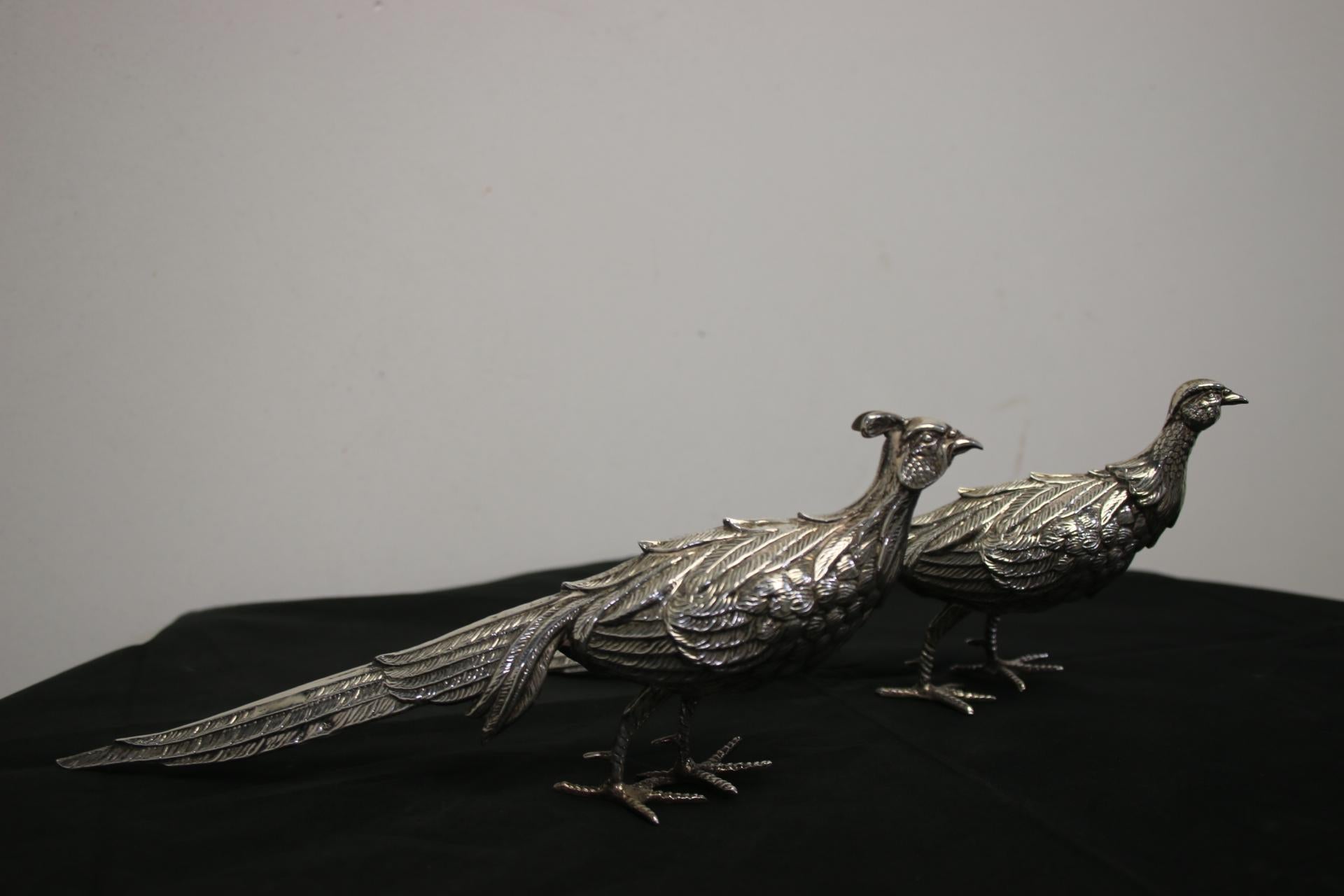 Spanish Silver Pheasant Table Pieces 'Silver Content 750' 3