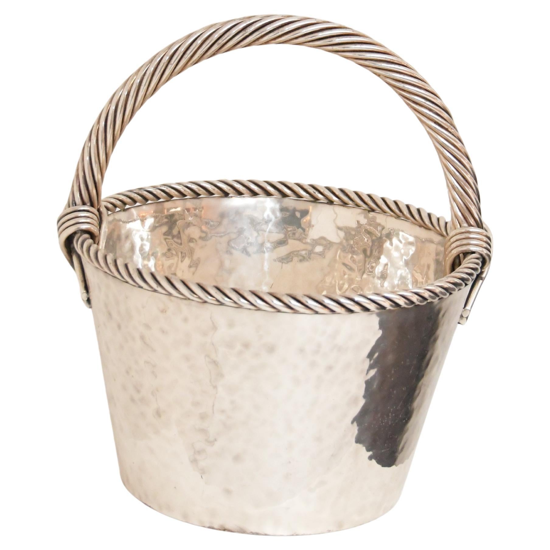 Cestino spagnolo in metallo placcato argento - Spagna 1979