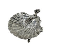 Spanish small silver shell dish, 1970s
