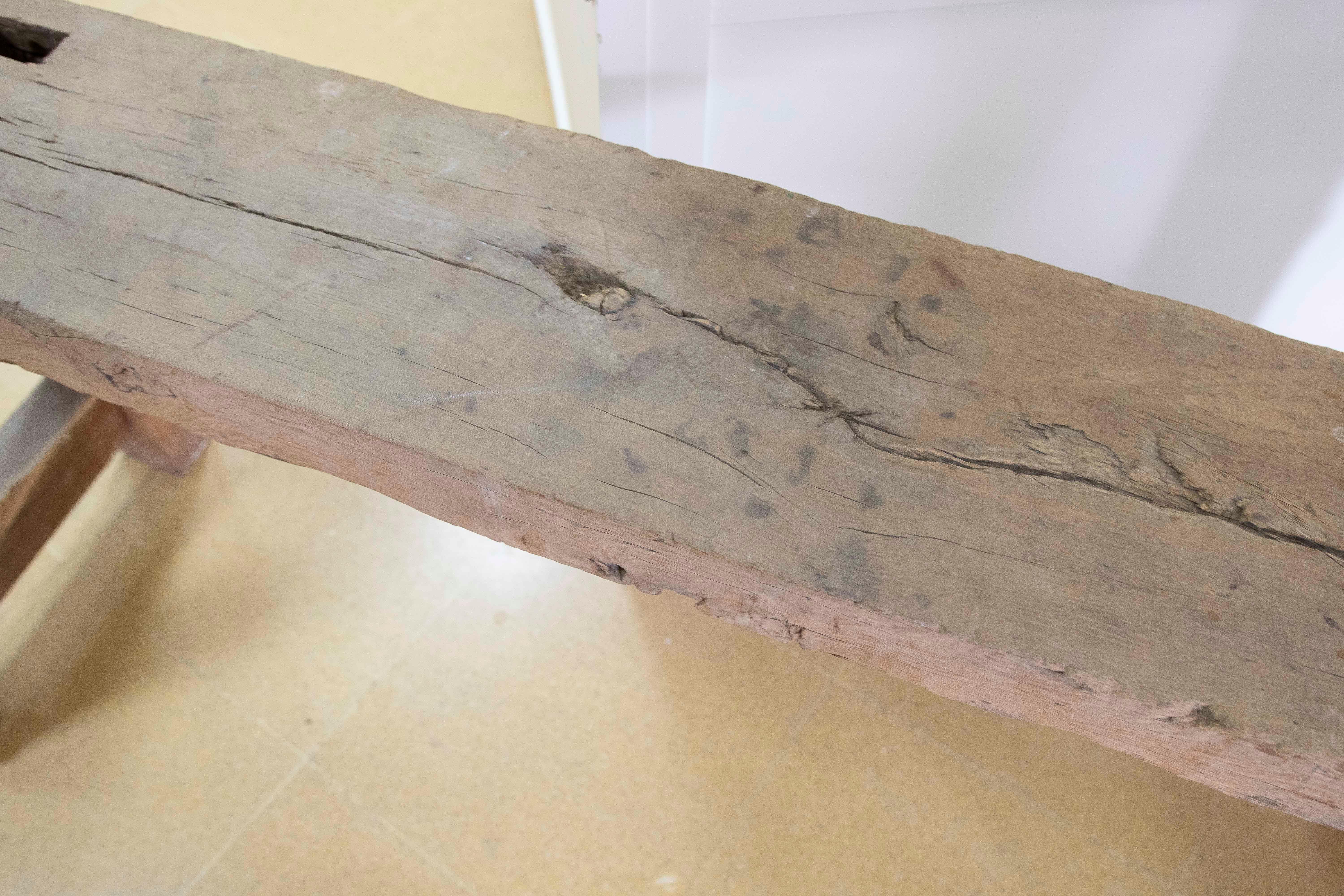 Banco de trabajo de carpintero de madera maciza española en venta 10