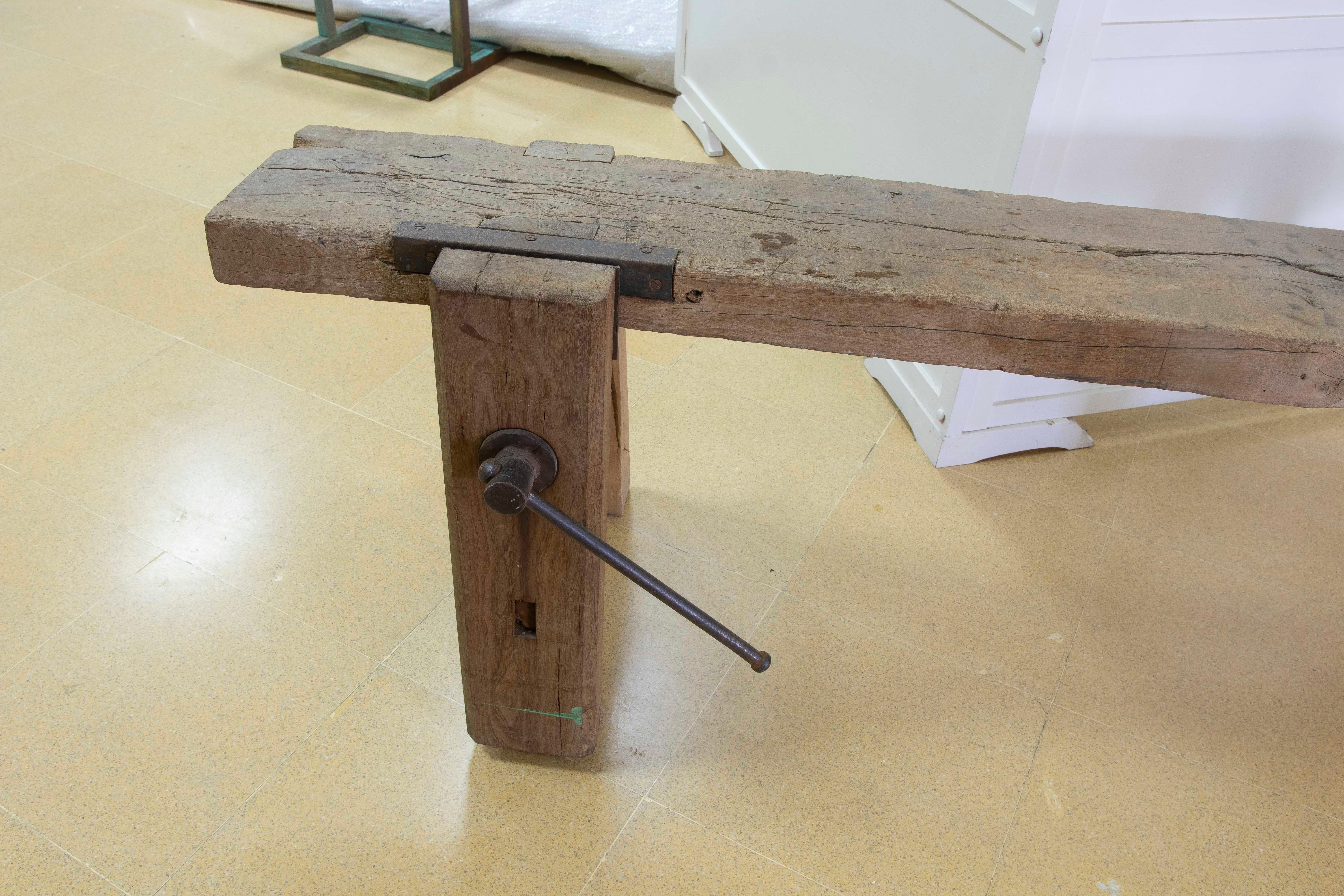 Banco de trabajo de carpintero de madera maciza española Español en venta