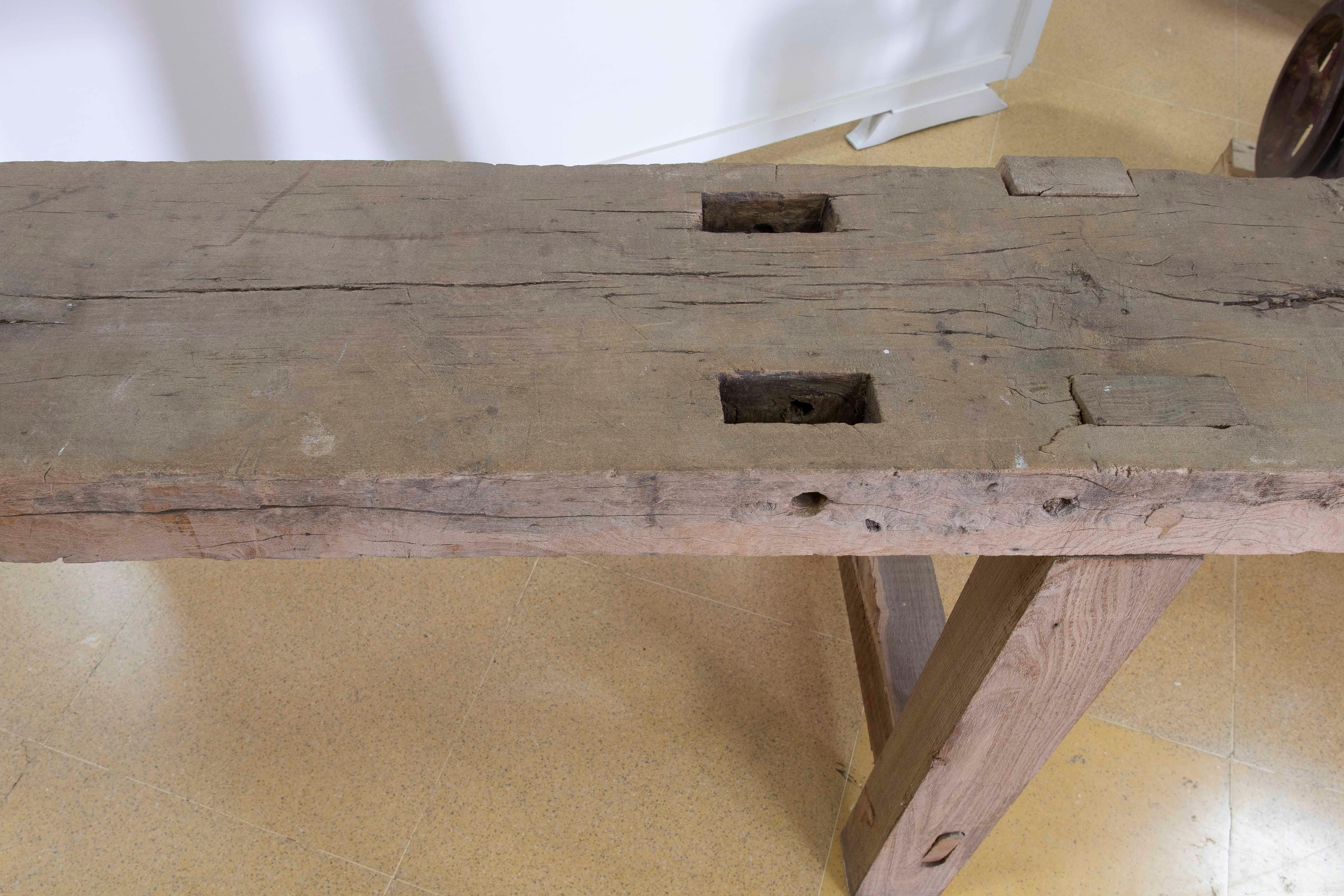 Banco de trabajo de carpintero de madera maciza española Madera en venta