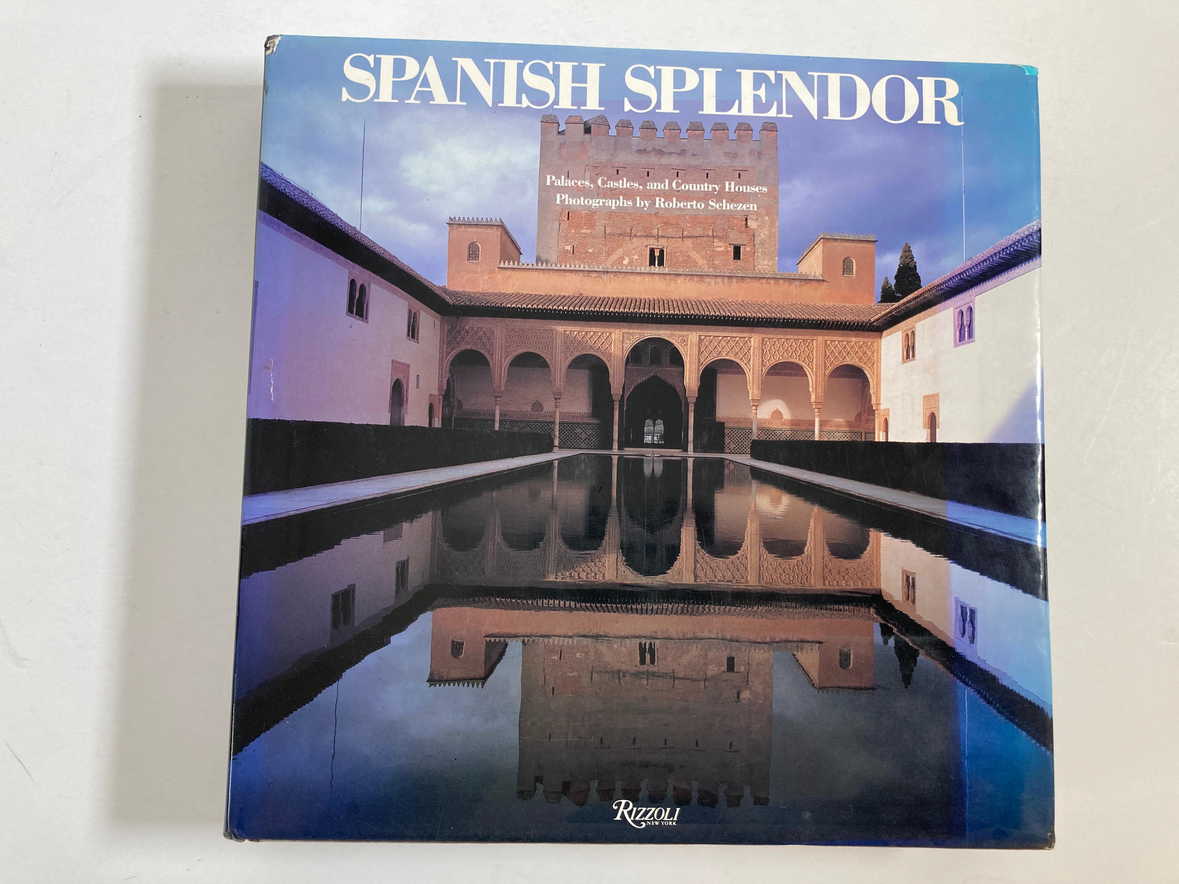 Spanish Splendor: Great Palaces, Castles, and Country Homes hardcover book.
y Mato, Juan Jose Junquera (text by); Schezen, Roberto (photographs by); y Morenes, Enrique Ruspoli (introduction).
From Aragon, Galicia, and the Basque regions in the north