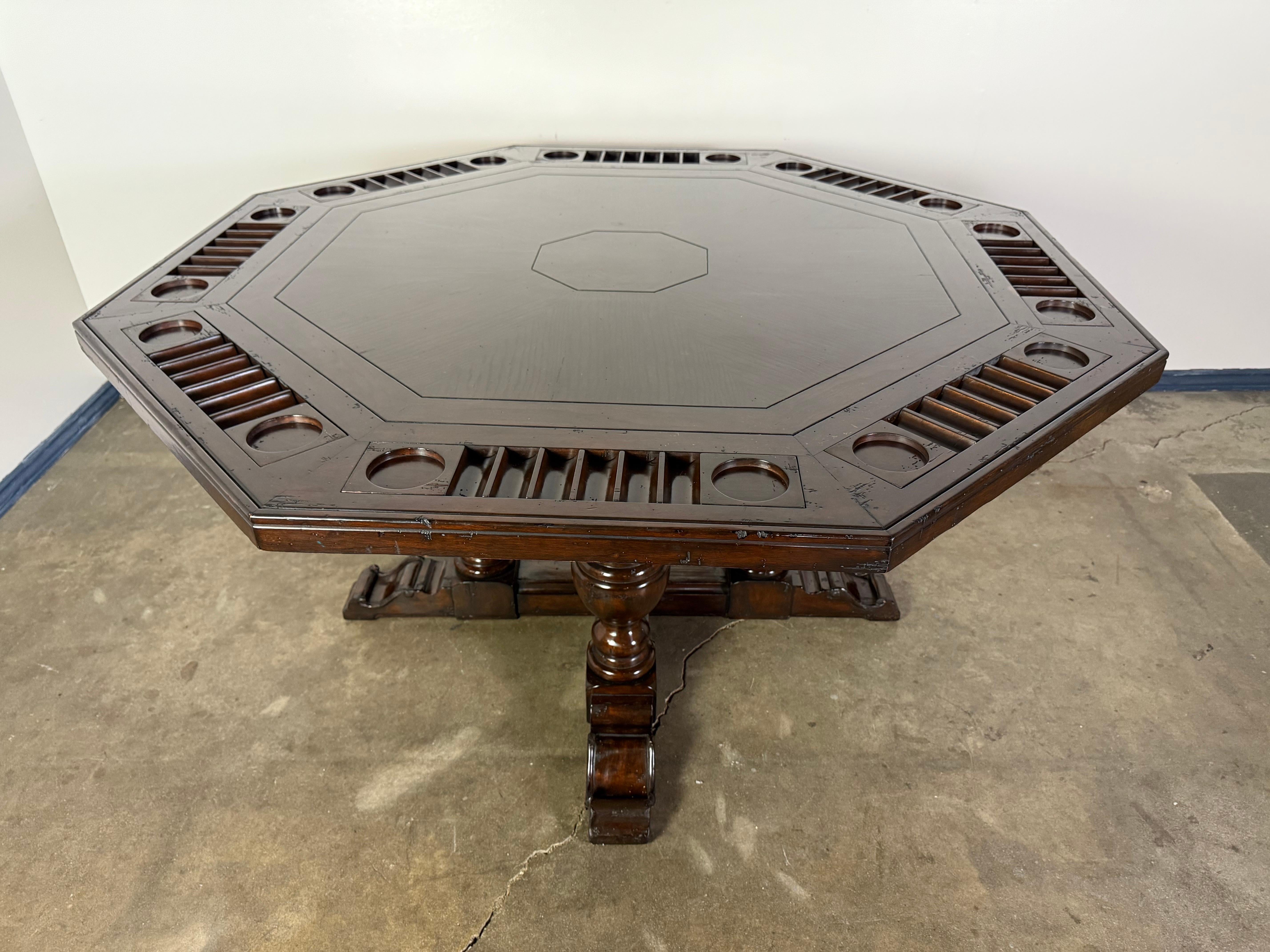 Mesa de Póquer/Comedor Octogonal Estilo Español en venta 11