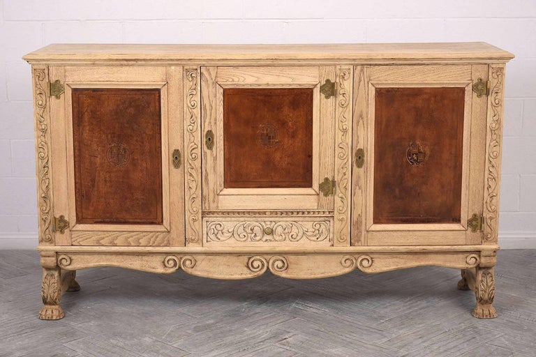 Spanish Style Solid Oak Buffet For Sale At 1stdibs