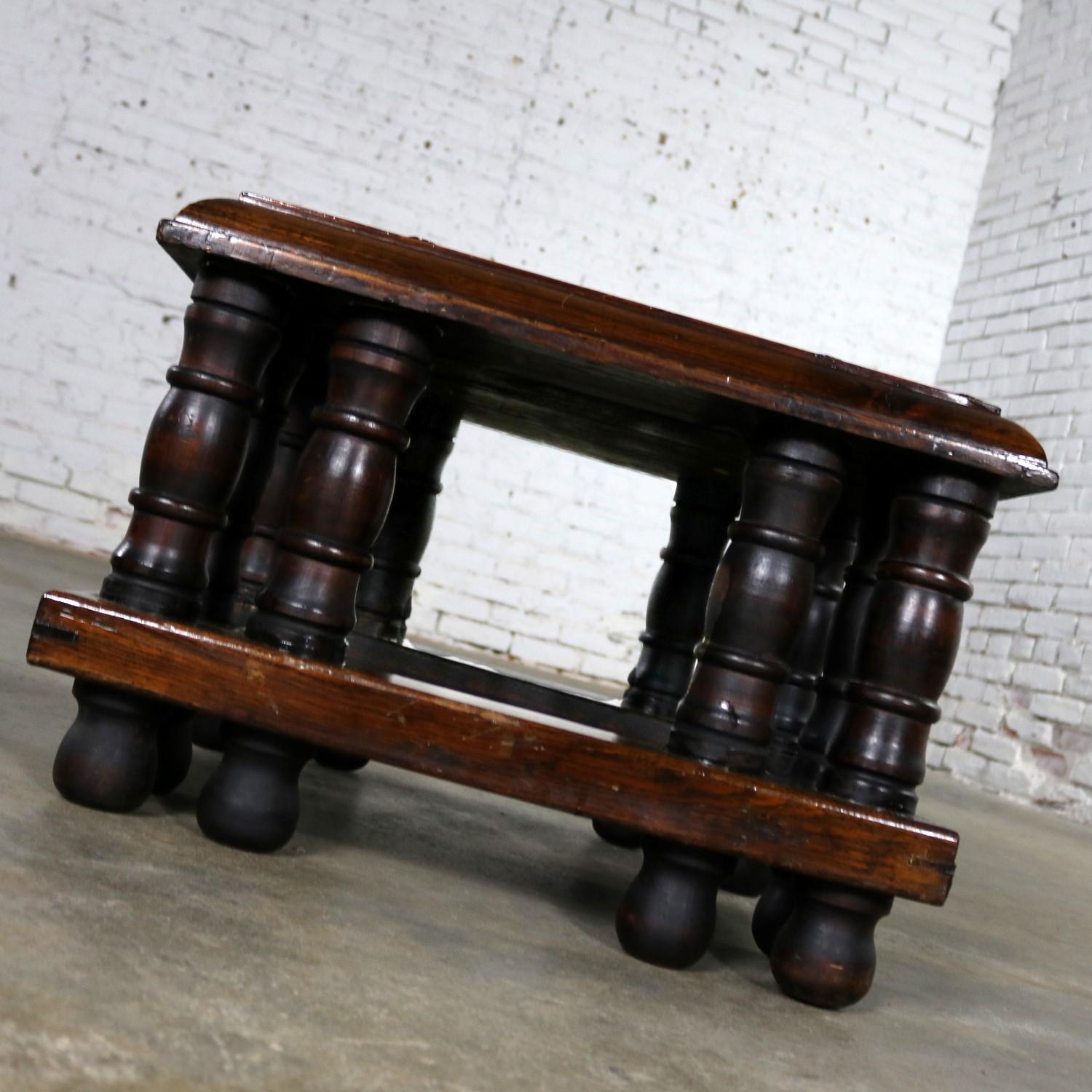 Spanish Colonial Spanish Style Square End Table with Nailheads by Artes De Mexico Internacionale