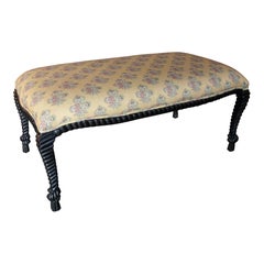 Spanish Style Upholstering Bank mit seilgewickelten Beinen