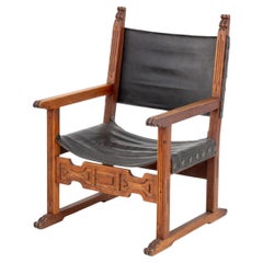Spanish Style Walnut Armchair