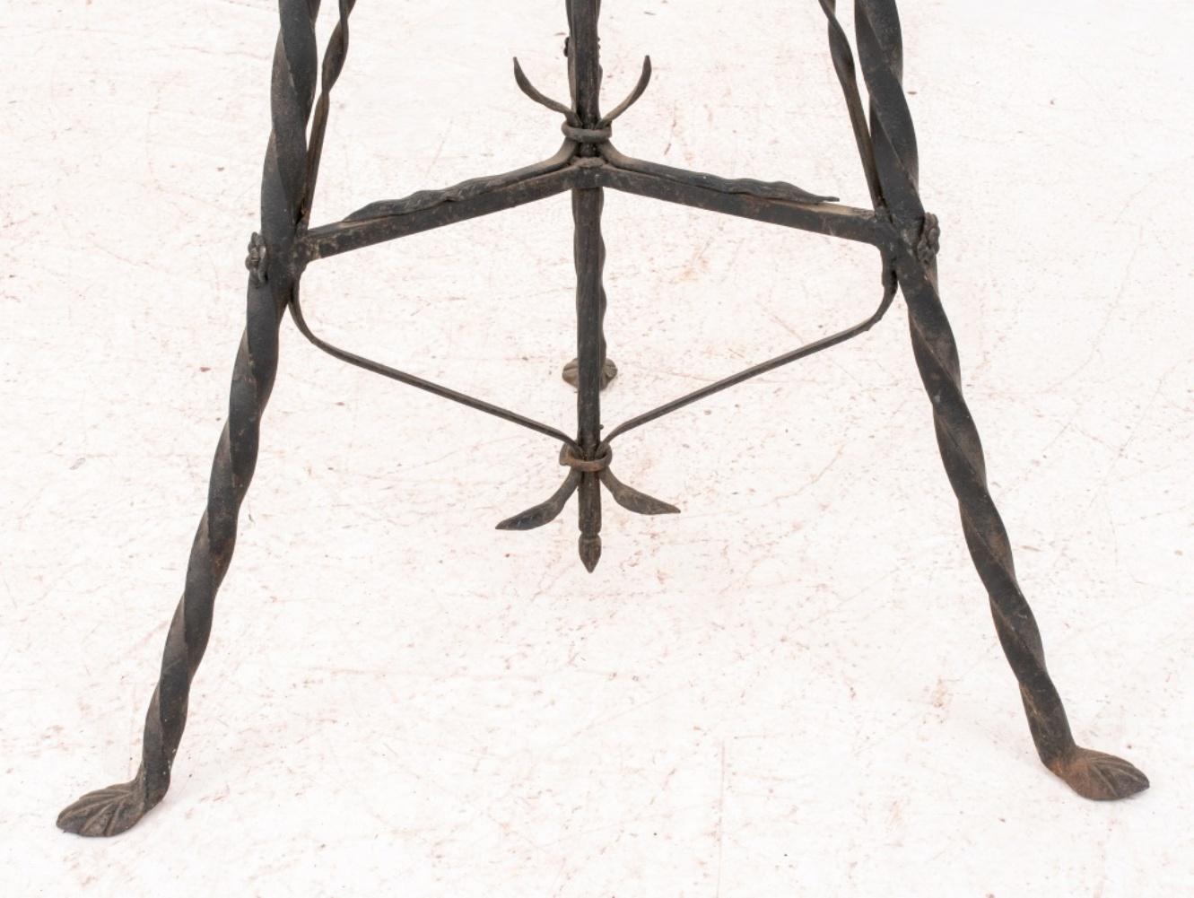 Spanish Style Wrought Iron Plant Stand For Sale 1