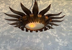 Spanish Sunburst Flush Mount Ceiling Fixture