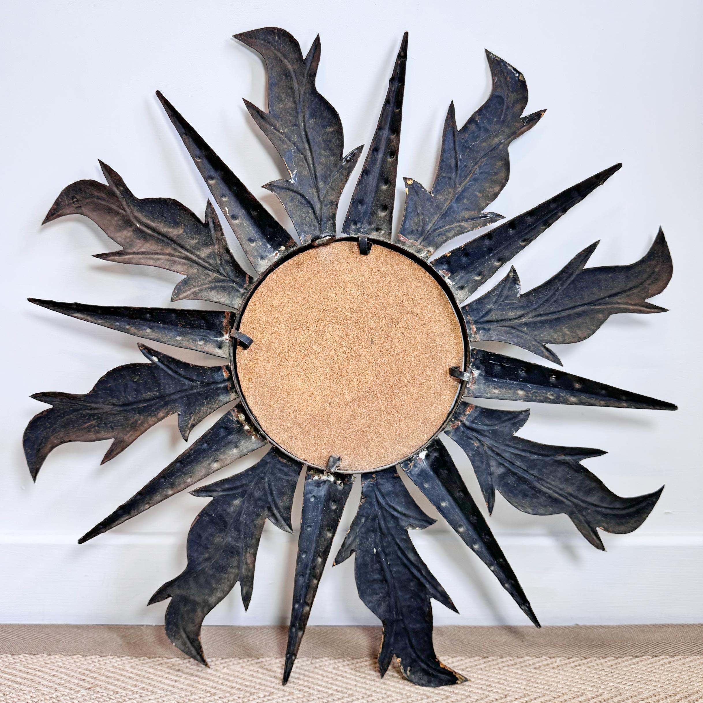 Spanish Sunburst Mirror For Sale 3